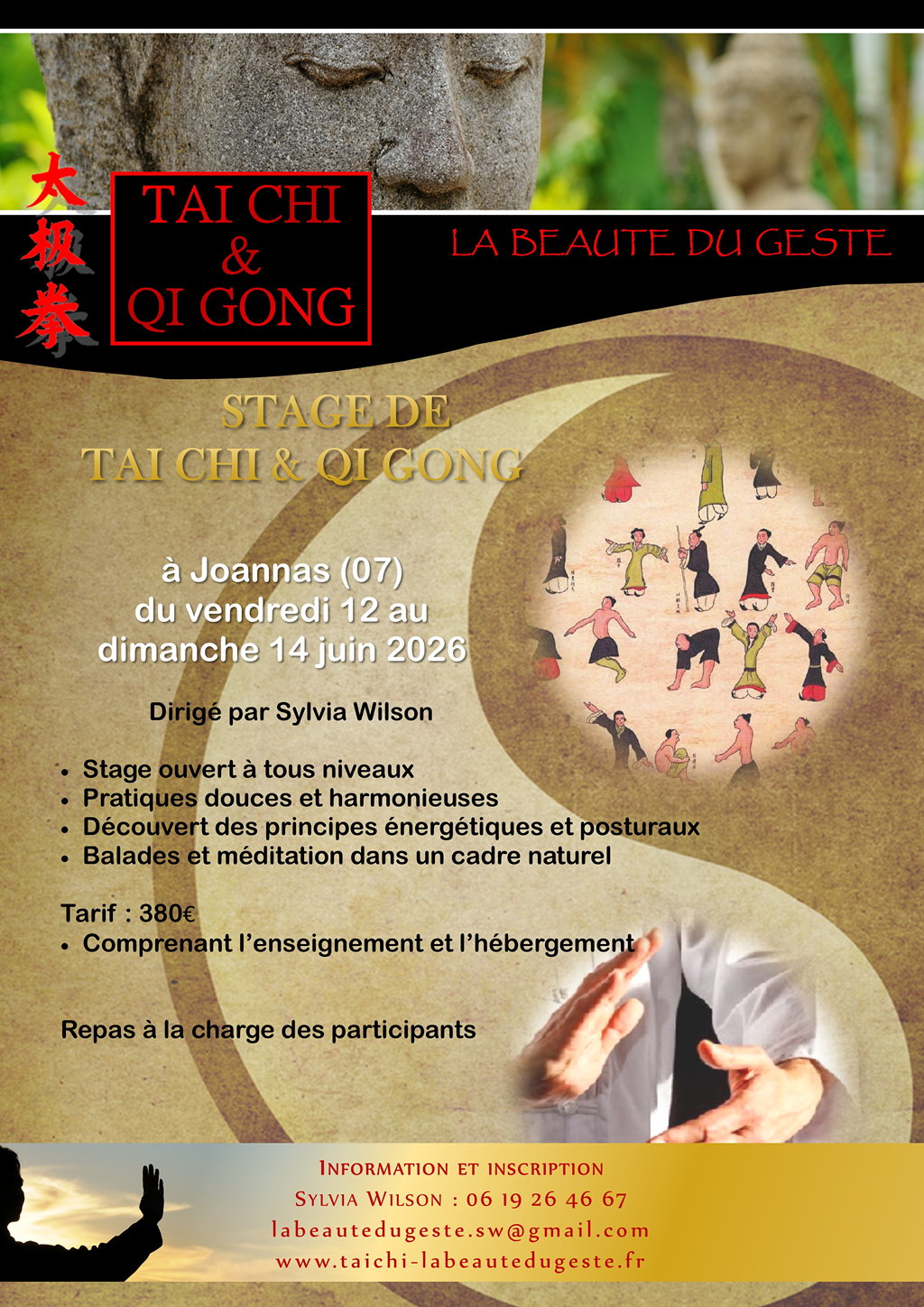 Stage Tai Chi Qi Gong Joannas 2026